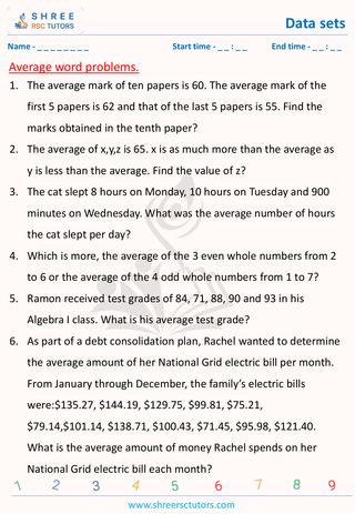 Average Word Problems  (2)