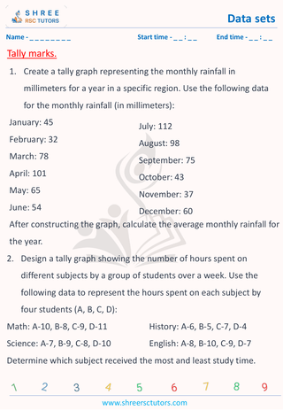 Tally Mark   Word Problems (4)