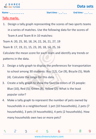 Tally Marks   Word Problems (6)