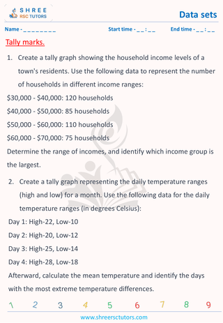 Tally Mark   Word Problems (3)