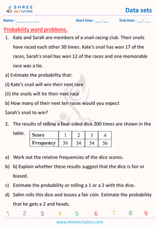 Probabilty Word Problems (3)