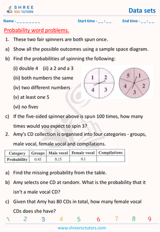 Probabilty Word Problems (1)