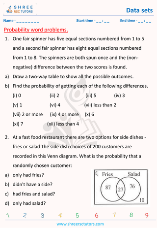 Probabilty Word Problems (2)