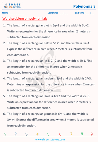 Subtract Polynomials (1)