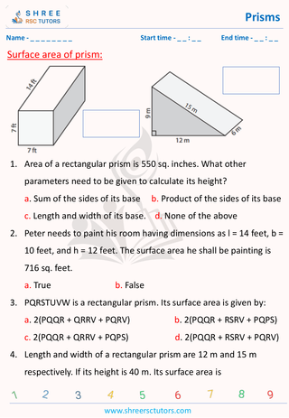Surface Area Of Prism With Word Problems (4)