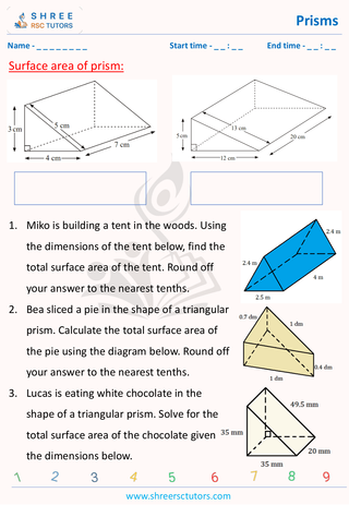 Surface Area Of Prism With Word Problems (1)