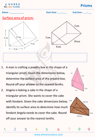 Surface Area Of Prism With Word Problems (9)