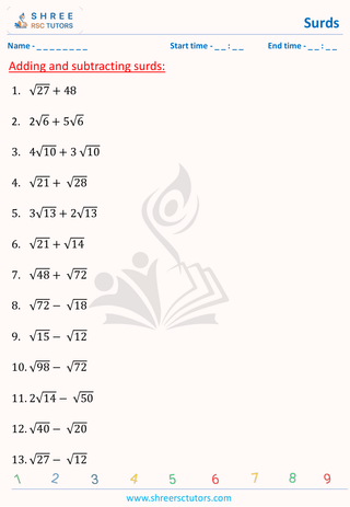 Add And Subtract Surds (2)