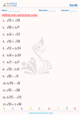 Add And Subtract Surds (3)