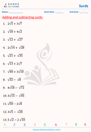 Add And Subtract Surds (5)