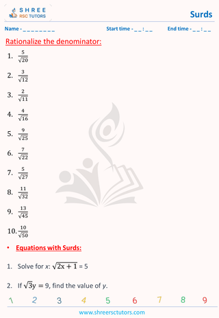 Word Problems With Rationalizing Of Denomiantor (4)