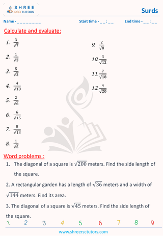 Word Problems With Rationalizing Of Denomiantor (5)