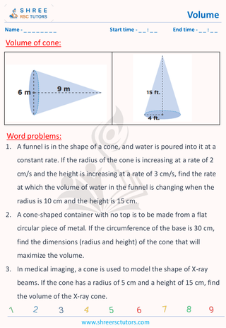 Volume Of Cone Grade 9 (6)