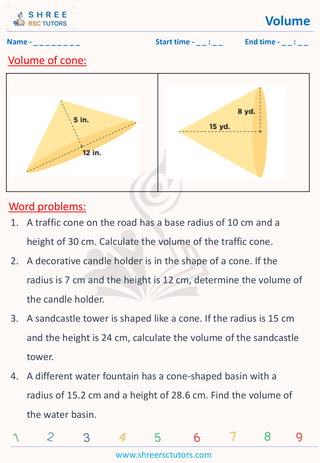 Volume Of Cone Grade 9 (8)