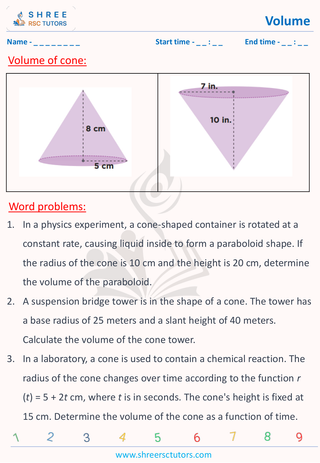 Volume Of Cone Grade 9 (7)