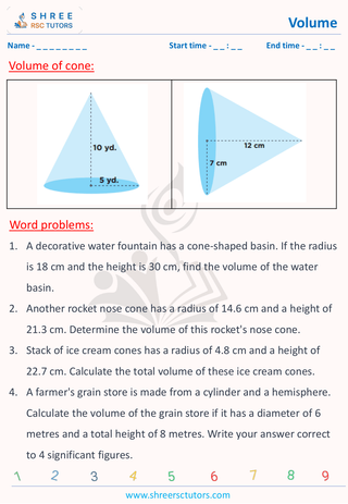 Volume Of Cone Grade 9 (9)