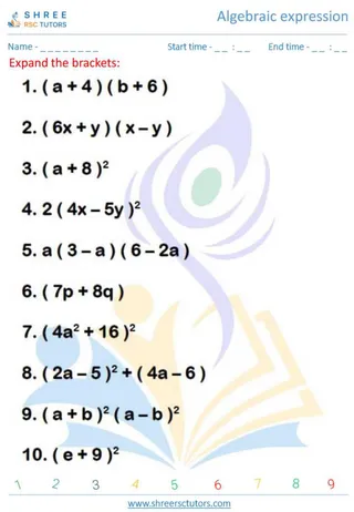 Algebraic Expression 4