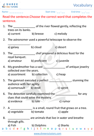 Vocabulary 7
