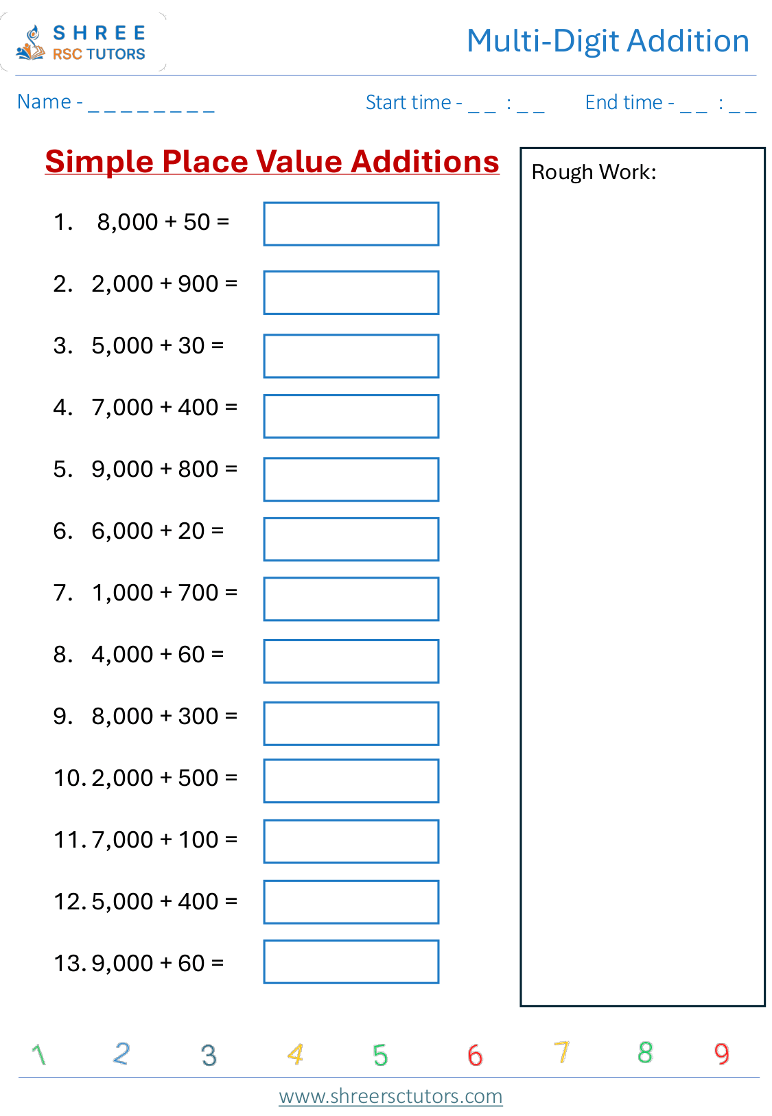 Multi Digit Addition KS2 SAT2