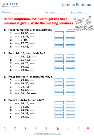 Number Patterns KS2 SAT1
