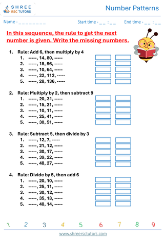 Number Patterns KS2 SAT5