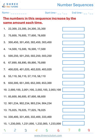 Number Sequences  KS2 SAT4