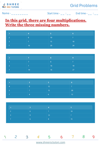 Grid Problems  KS2 SAT1