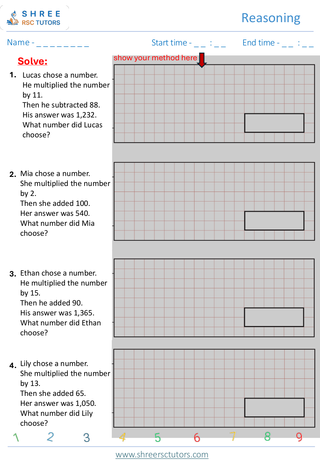 Reasoning  KS2 SAT3