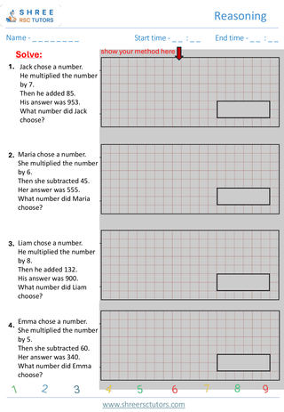 Reasoning  KS2 SAT1