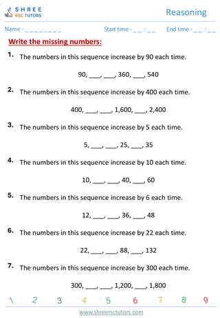 Reasoning  KS2 SAT21