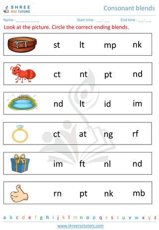Consonant Blends 6
