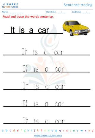 Sentence Tracing 15