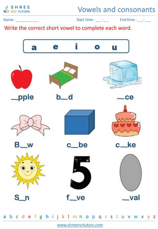 Vowels And Consonants 7