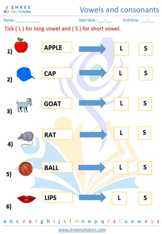 Vowels And Consonants 5