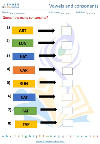 Vowels And Consonants 1