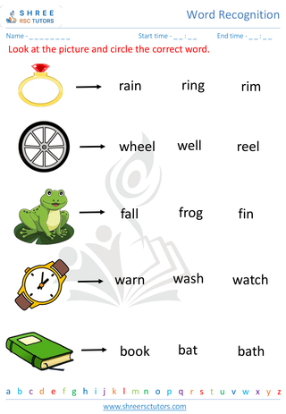 Word Recognition 5