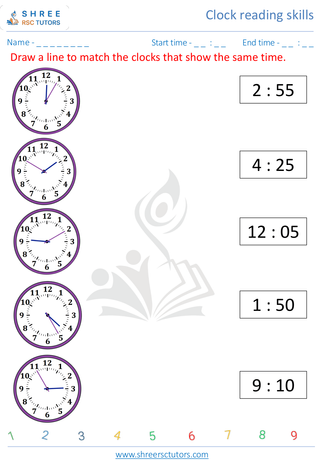 Match Clock With Time 2