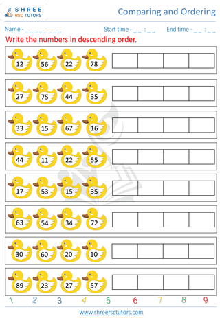 Ascending And Descending Numbers 9