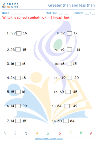Greater And Smaller Sign 9