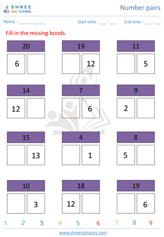 Number Bonds Upto 20 (7)