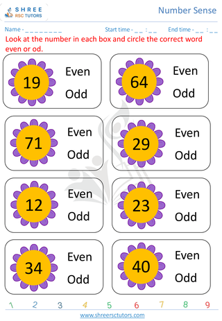 Even And Odd Numbers 5