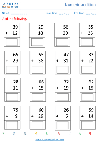 Vertical  Addition 4
