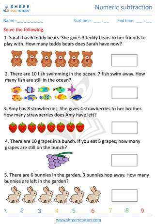 Subtraction Word Problems 5