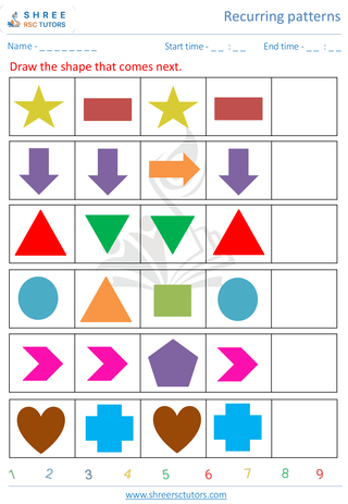 What Is Next Shape And Number 8