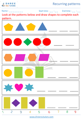 What Is Next Shape And Number 5