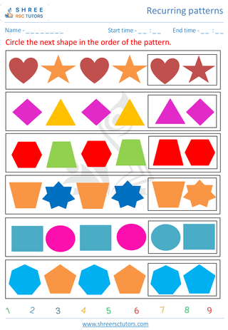 What Is Next Shape And Number 1