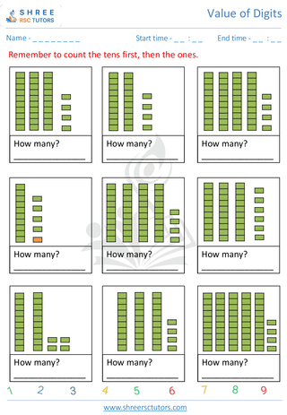 Count Ones And Tens 8