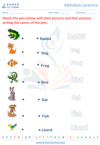 Alphabets Practice 13