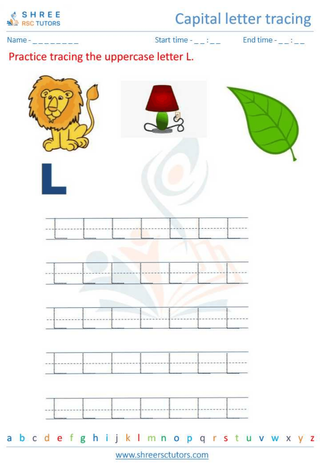 Capital  Letter Tracing 'L'