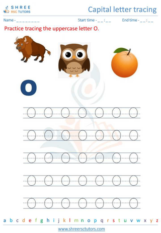 Capital  Letter Tracing 'O'